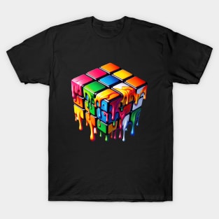 Melting Rubiks Cube T-Shirt